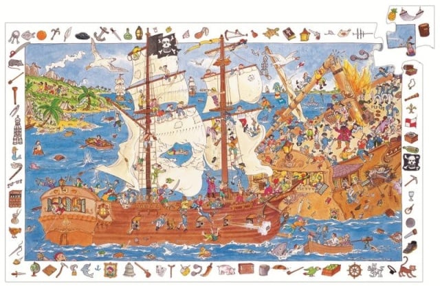 Puzzle observatie Pirati, Djeco - 1 | YEO