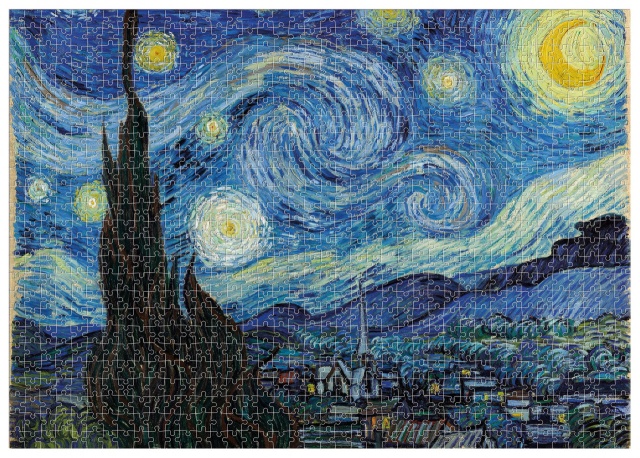 Puzzle1000 piese Van Gogh Noapte instelata, Londji - 1 | YEO