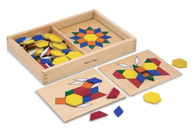 Sabloane si forme geometrice din lemn Melissa and Doug - 1 | YEO