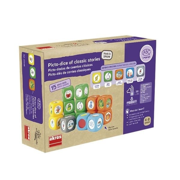 Set 15 Cuburi cu povesti Story Cubes cu ghid pedagogic si suport audio in limba romana - 1 | YEO