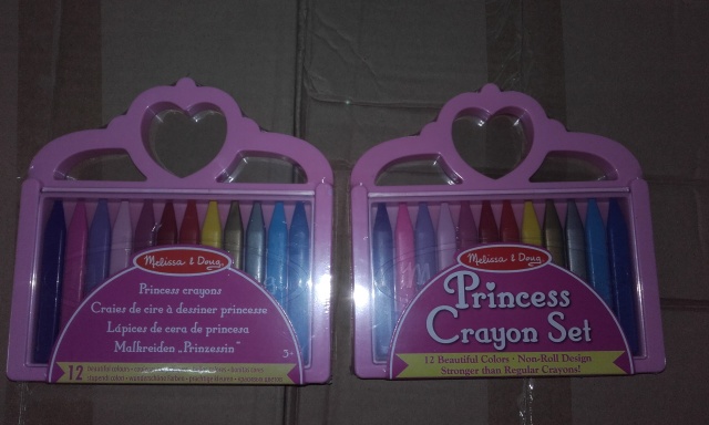 Set creioane colorate triunghiulare Princess Melissa and Doug 12 buc - 2 | YEO