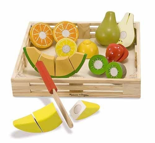 Set fructe lemn pentru taiat - Melissa & Doug - 1 | YEO