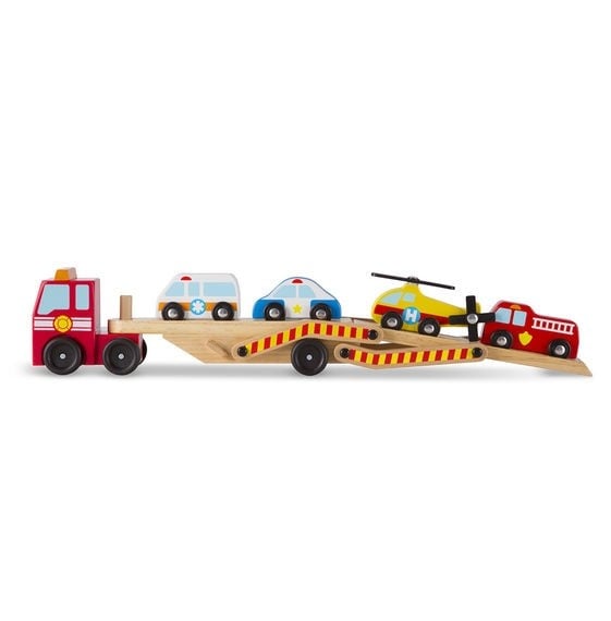 Transportor cu vehicule de urgenta Melissa and Doug - 1 | YEO