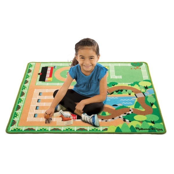 Covor de joaca Ferma calutilor - Melissa and Doug - 1 | YEO