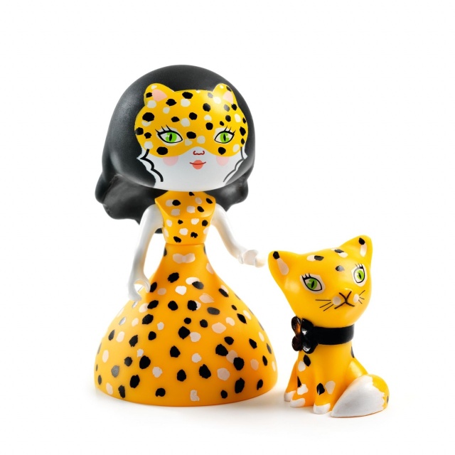 Figurina Arty Toys Printesa Feline si motanul Cleo, Djeco - 3 | YEO