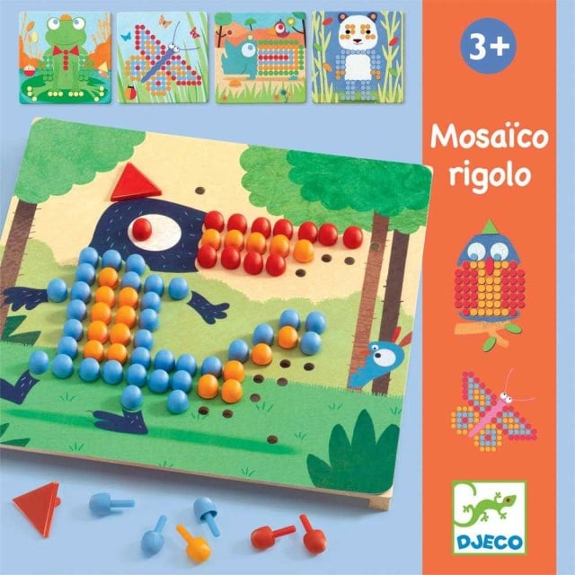 Joc educativ Mosaic rigolo, Djeco - 1 | YEO