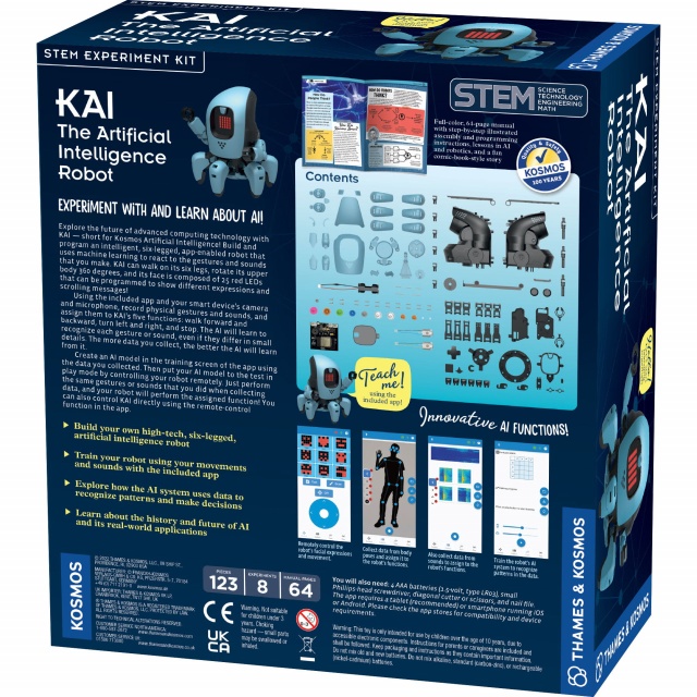 Kit STEM KAI Robotul cu inteligenta artificiala, Thames & Kosmos - 2 | YEO