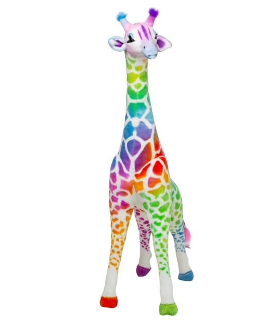 Melissa&Doug - Girafa gigant din plus Rainbow