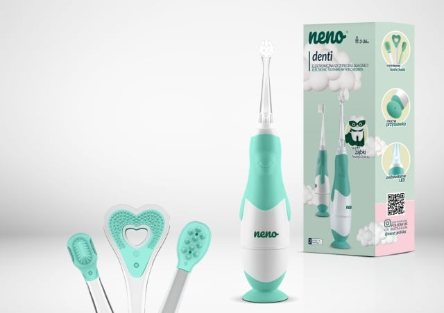 Neno Denti Mint – periuță de dinți electrică de la 3 la 36 luni