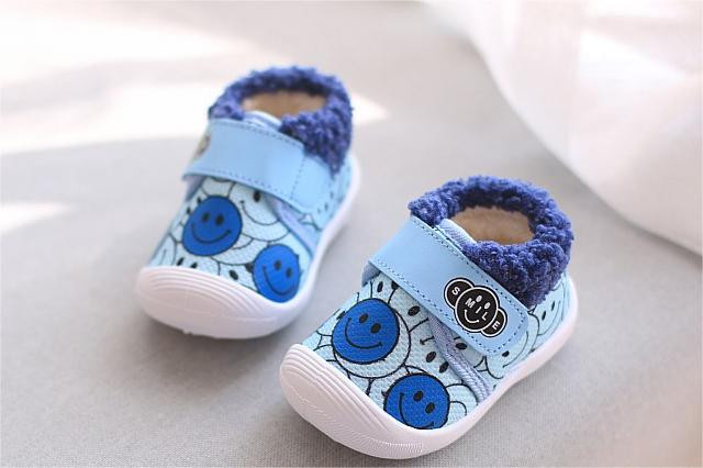 Pantofi imblaniti bleu - Smiley - 4 | YEO