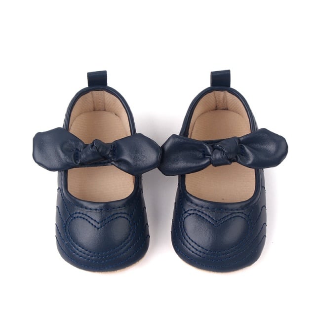 Pantofiori bleumarine pentru fetite - Heart - 3 | YEO