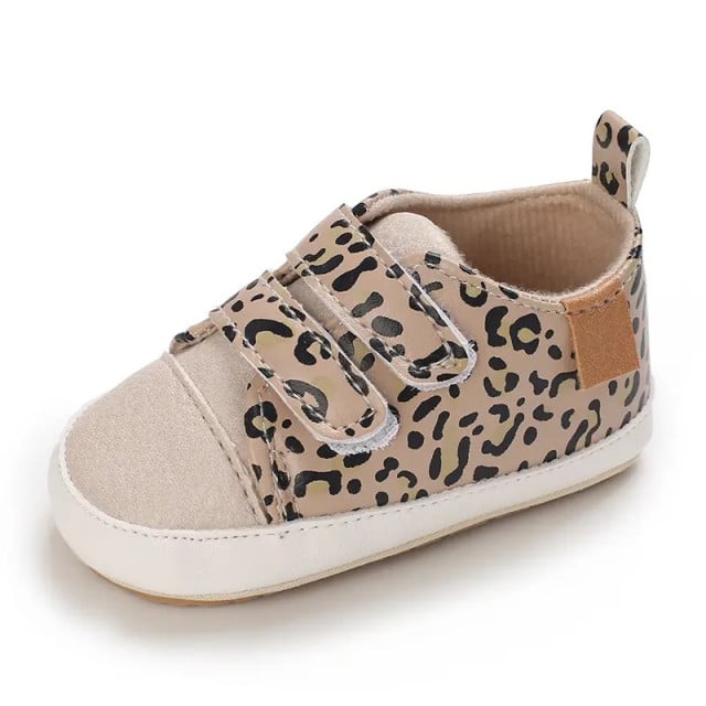 Pantofiori leopard cu barete cu arici - 3 | YEO