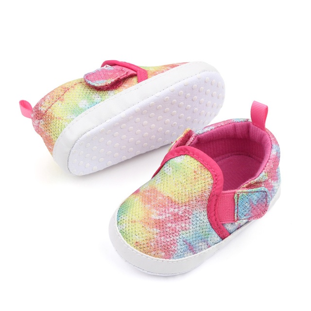 Pantofiori tie-dye colorati pentru fetite