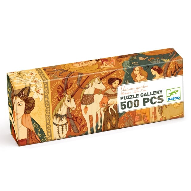 Puzzle galerie Gradina cu unicorni, Djeco