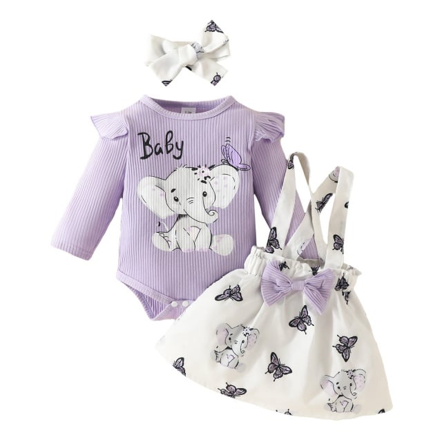 Sarafan cu body lila - Baby elephant