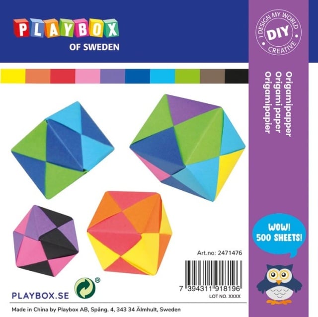 Set 500 de coli hartie pentru origami, 15*15 cm,10 culori, pentru gradinita si scoala