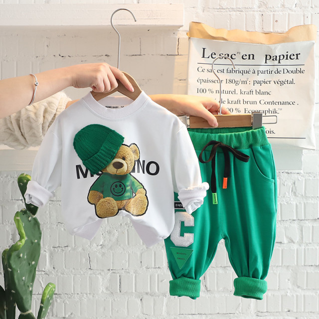 Trening pentru baietei - Green Teddy - 1 | YEO