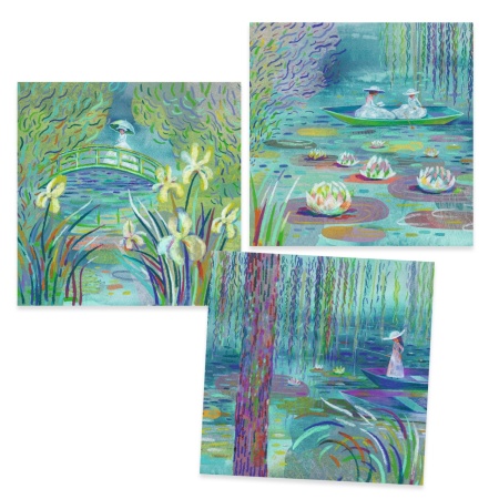 Atelier creativ Lacul cu nuferi Inspired by Monet, Djeco - Img 2