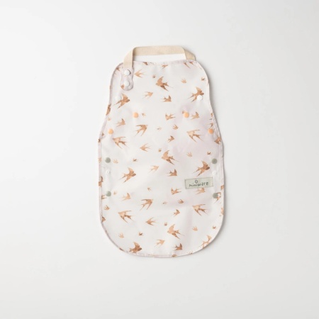 Baveta bebelusi 2 in 1 Miniware Catch &amp; Cover, Golden Swallow - Img 4