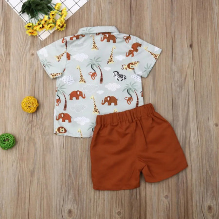 Costumas de vara pentru baietei - Jungle animals - Img 4