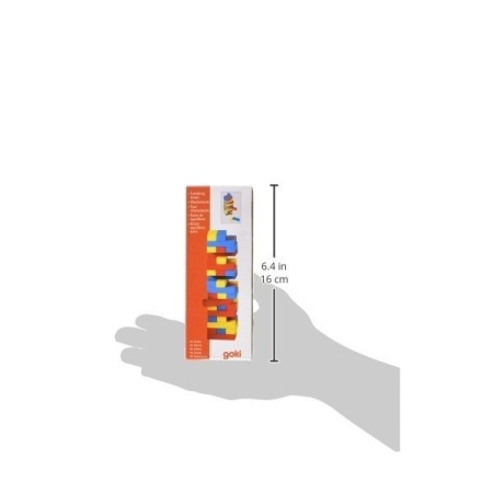 Joc Jenga cu piese din lemn Colori - Img 3