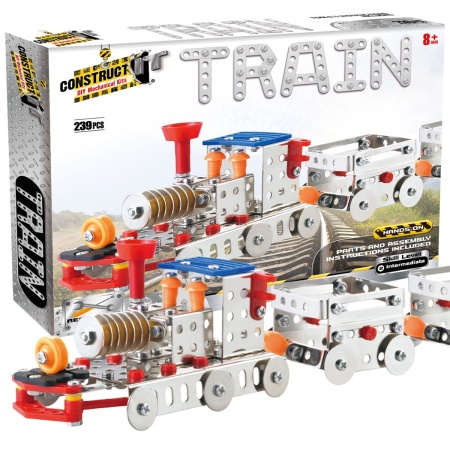 Kit STEM Locomotiva cu aburi și doua vagoane, nivel intermediar - Img 3