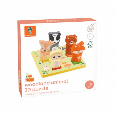 Puzzle 3D cu animale, Orange Tree Toys - Img 3