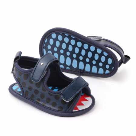 Sandalute bleumarine cu barete - Croco - Img 6