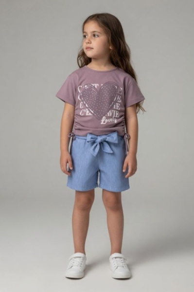 Set pentru fetite MINAMINOKIDS cu pantaloni scurti denim - Img 2