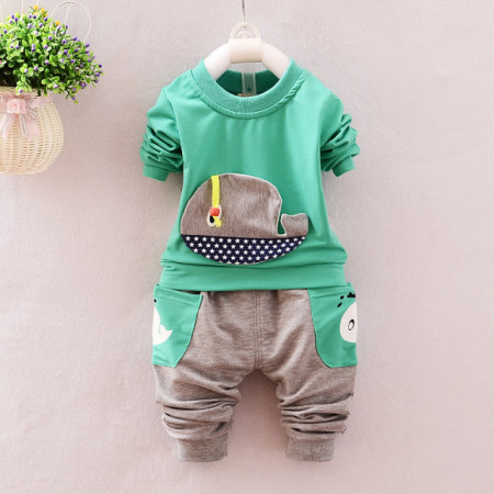 Trening bebelusi cu bluza verde - Balenuta