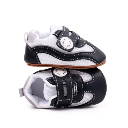 Adidasi albi cu negru pentru baietei - Baby - Img 3