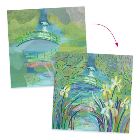 Atelier creativ Lacul cu nuferi Inspired by Monet, Djeco - Img 3