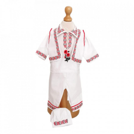 Set costumas popular, trusou si lumanare personalizata, decor traditional, Denikos® C9005 - Img 2