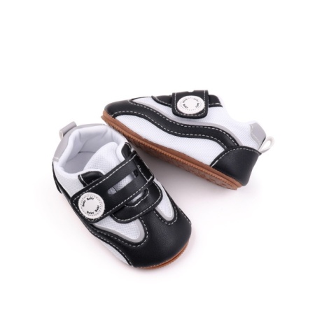 Adidasi albi cu negru pentru baietei - Baby - Img 4