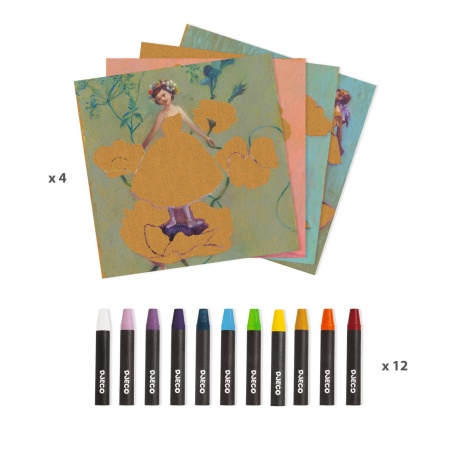 Atelier de pictura Balerina Inspired by Degas, Djeco - Img 3