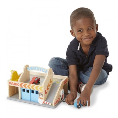 Benzinarie cu garaj Melissa and Doug - Img 3
