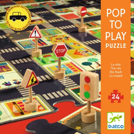 Puzzle Pop to play Orasul, Djeco - Img 2