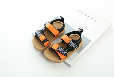 Sandale pentru copii cu barete portocalii