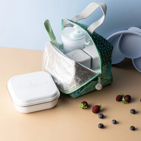 Set geanta termoizolanta Mealtote cu cutie Grow bento, Miniware Ready Go! Bento, 4 piese, Prickly Pear - Img 3