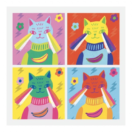 Atelier colaj Pop Art Inspired by Andy Warhol, Djeco - Img 4