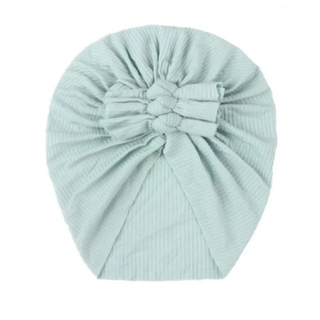 Caciulita bleu tip turban cu trei fundite - Img 2