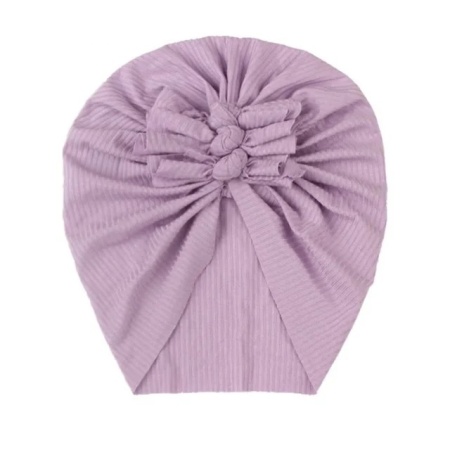Caciulita lila tip turban cu trei fundite - Img 2