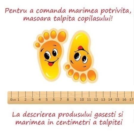 Ghetute bleumarine pentru baietei, cu bareta lata - Img 2