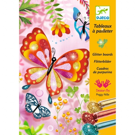 Joc creativ cu sclipici Fluturi, Djeco - Img 2