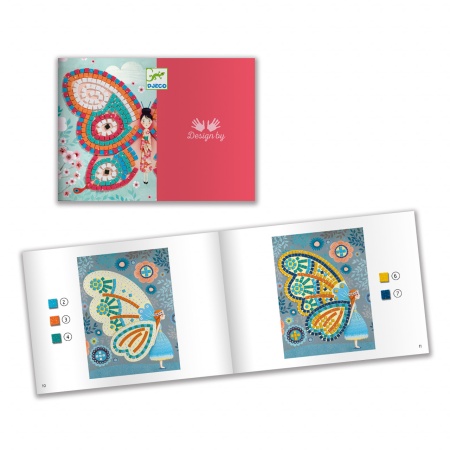 Joc creativ mozaic Fluturi, Djeco - Img 3