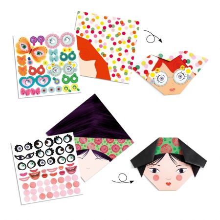Joc creativ origami Personaje, Djeco - Img 2