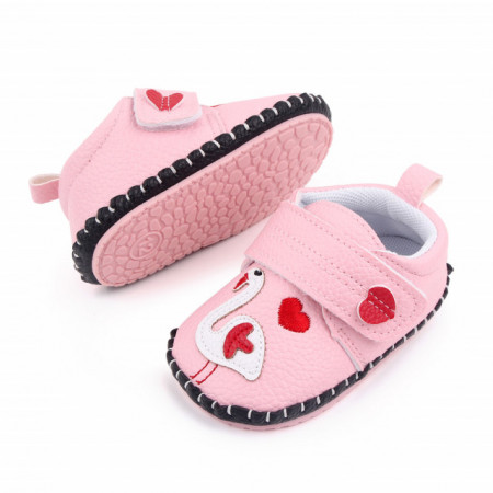 Pantofiori roz pentru fetite - Flamingo