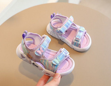 Sandalute lila pentru fetite - Princess