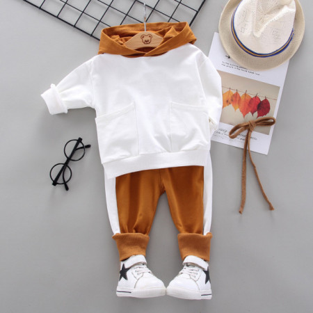Trening alb cu maro pentru bebelusi - Mountain bear