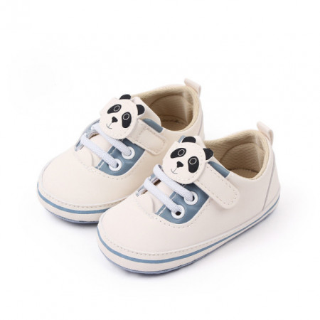 Adidasi albi pentru bebelusi - Panda